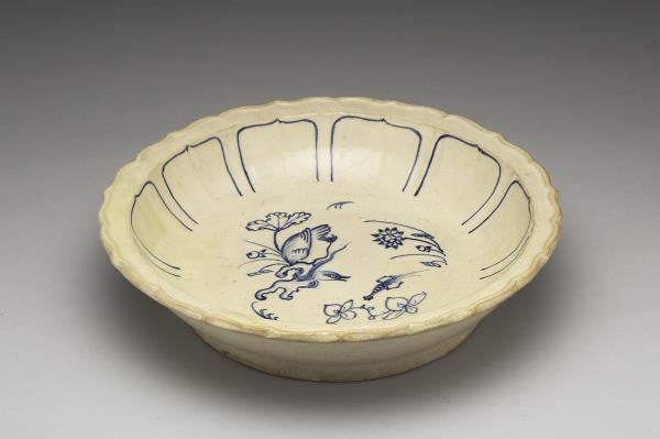 越南青花水塘盤