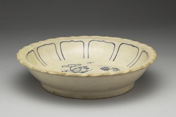 越南青花水塘盤