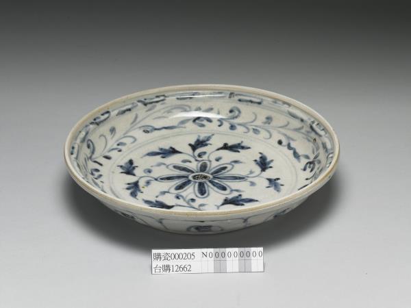 越南青花花卉盤