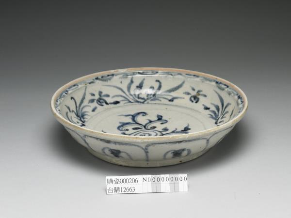 越南青花花卉盤