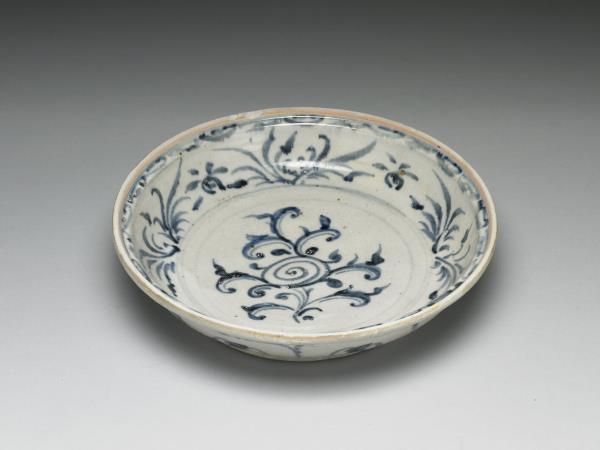 越南青花花卉盤