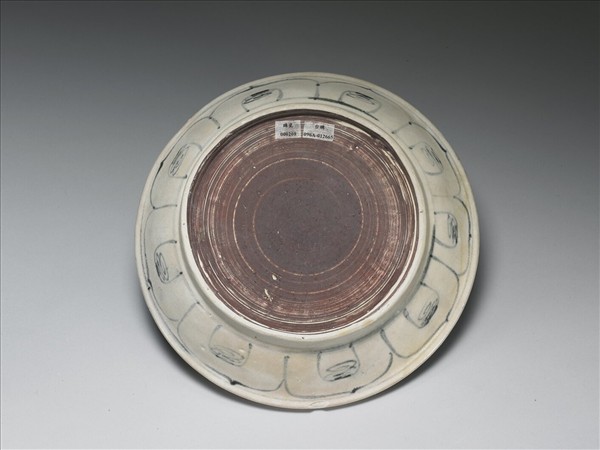 越南 青花草穗盤