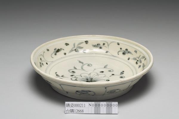 越南青花花卉盤