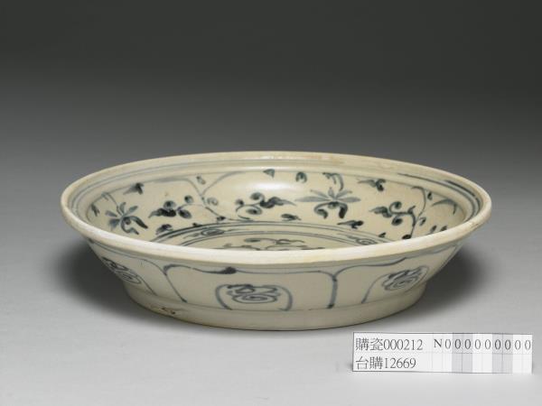 越南青花花卉盤