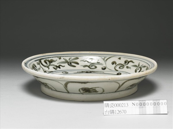 越南青花花卉盤