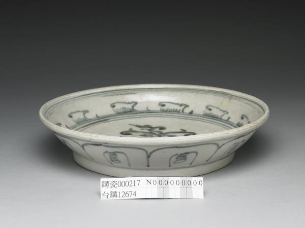 越南青花花卉盤