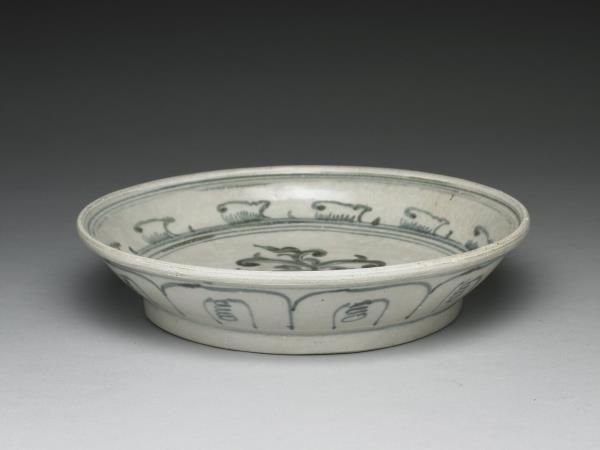 越南青花花卉盤