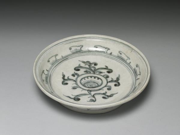 越南青花花卉盤
