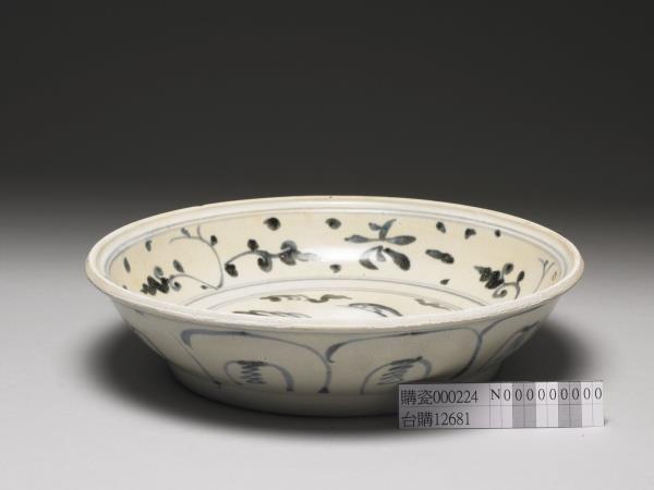 越南青花花鳥盤