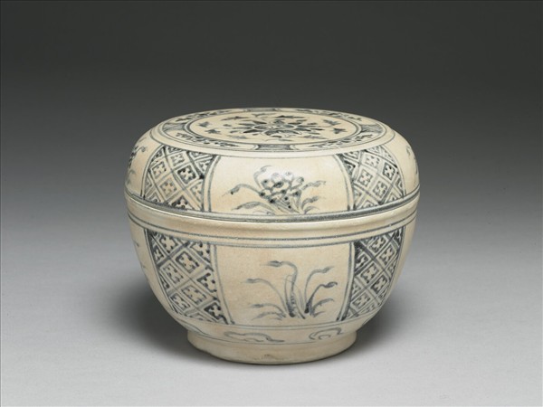 越南青花花卉盒- 故宮