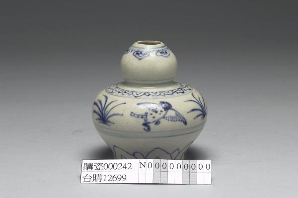 越南青花花鳥葫蘆瓶