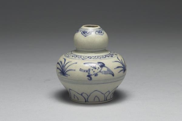 越南青花花鳥葫蘆瓶