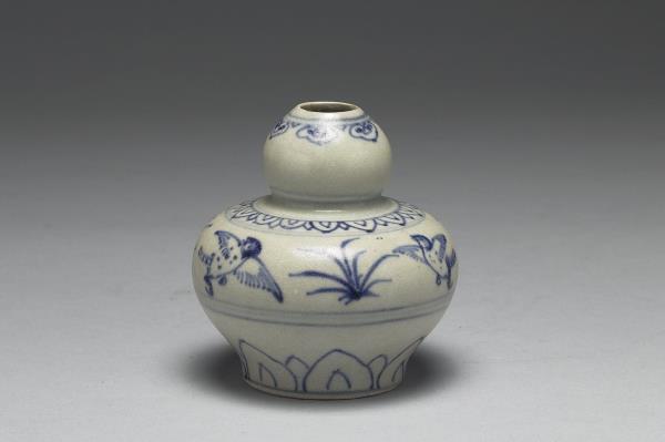 越南青花花鳥葫蘆瓶