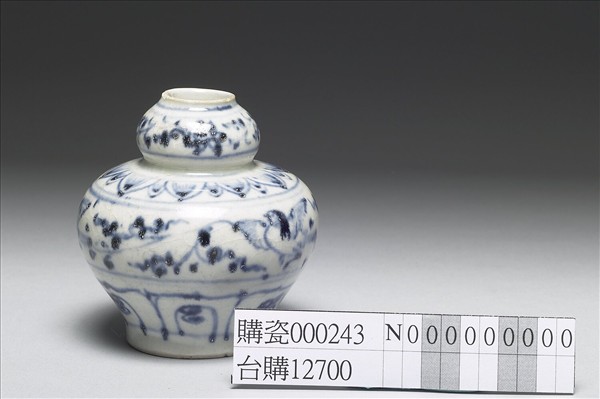 越南青花花鳥葫蘆瓶