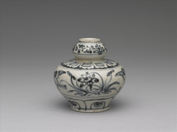 越南青花花鳥葫蘆瓶