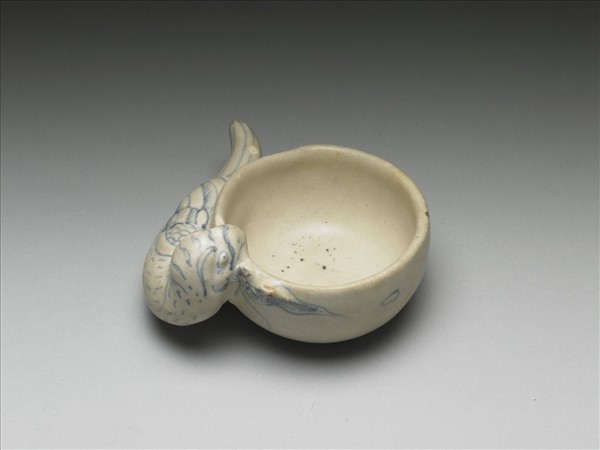 越南青花鸚鵡桃杯