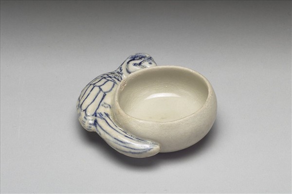 越南青花鸚鵡桃杯