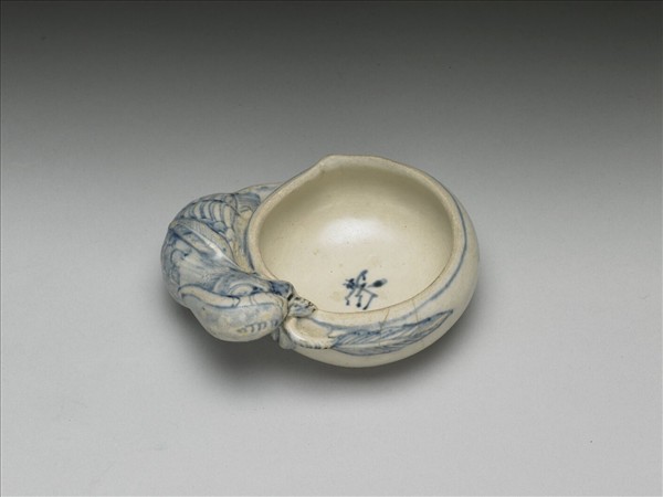 越南 青花鸚鵡桃杯