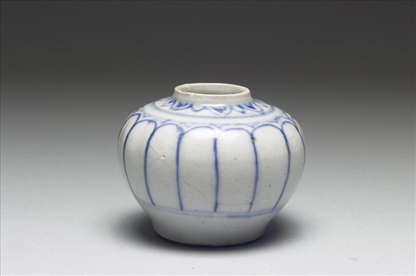 越南青花石榴小罐