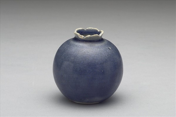 越南霽青石榴小罐