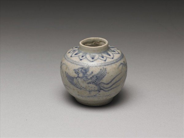 越南青花鏤空花鳥執壺- 故宮