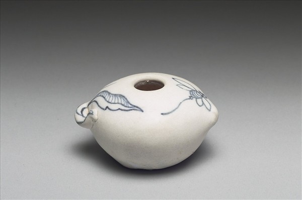 越南青花桃形小罐