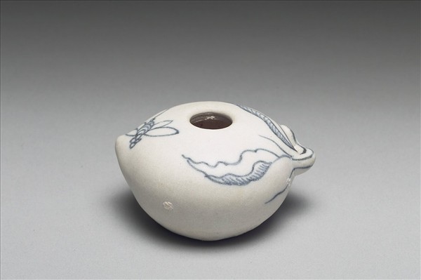 越南青花桃形小罐