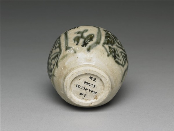 越南青花六方小罐