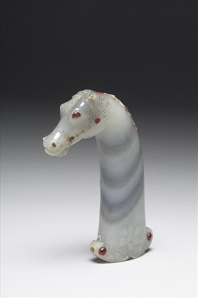 玉帶鑲嵌短劍柄