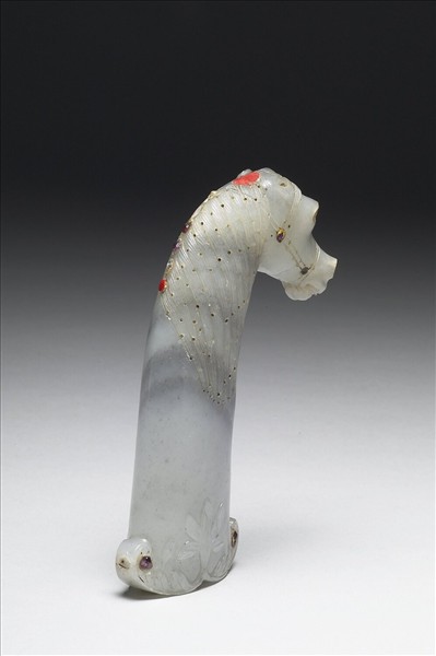 玉帶鑲嵌短劍柄