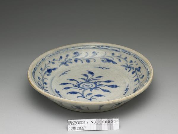 越南青花花卉盤