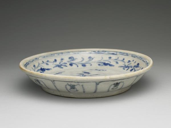 越南青花花卉盤