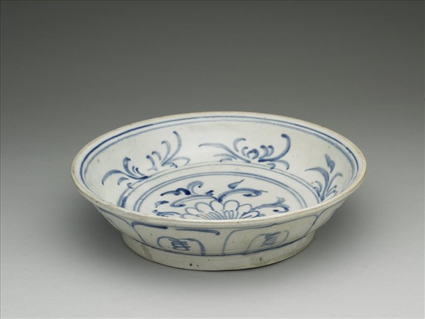 越南青花花卉盤