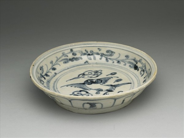 越南青花飛鳥盤