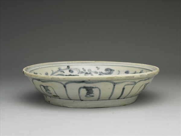 越南青花飛鳥盤