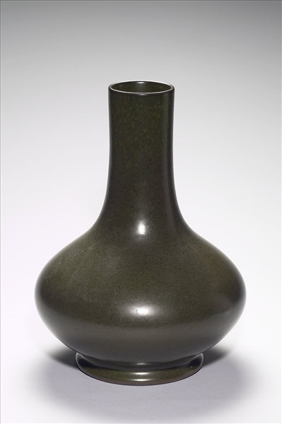 茶葉末釉長頸瓶