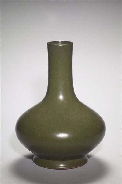 茶葉末釉長頸瓶