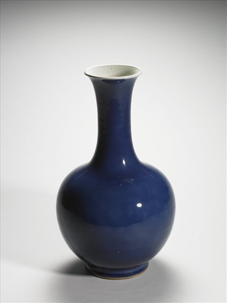 霽青釉長頸瓶