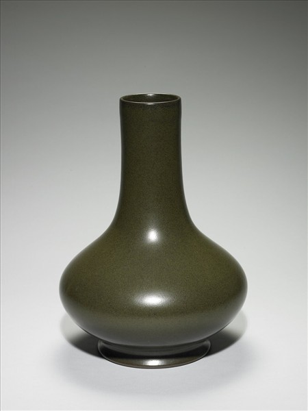 茶葉末釉長頸瓶