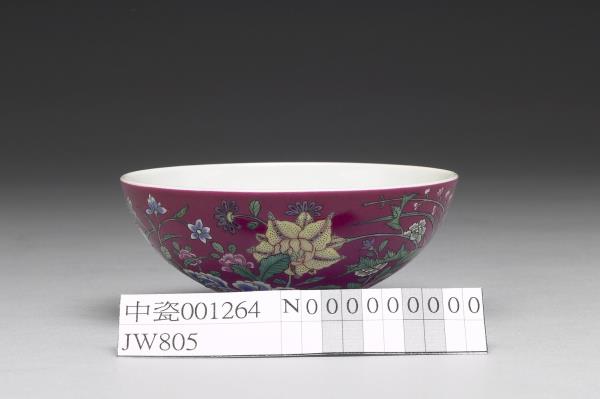 洋彩四季花卉碗