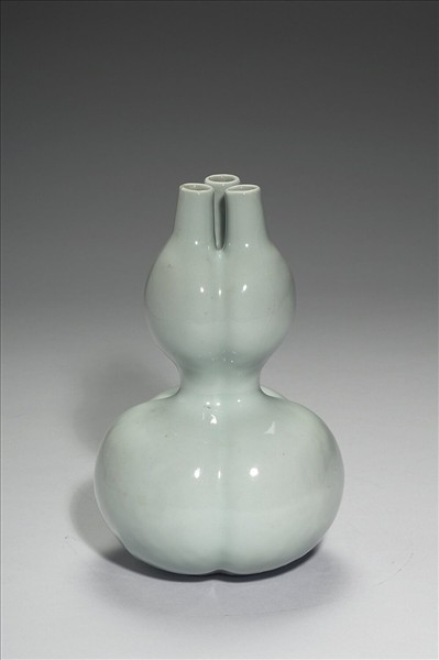 冬青釉三連葫蘆瓶