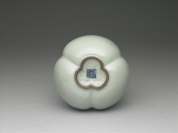 冬青釉三連葫蘆瓶