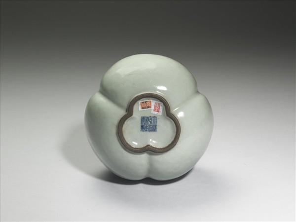 冬青釉三連葫蘆瓶