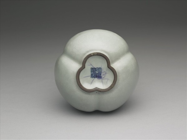 冬青釉三連葫蘆瓶