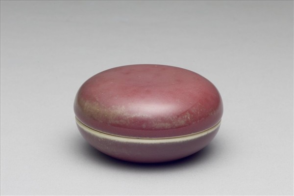 豇豆紅釉小盒