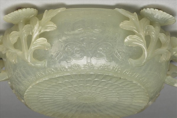 玉花式雙柄水盛