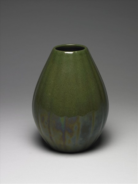 茶葉末釉瓜稜瓶