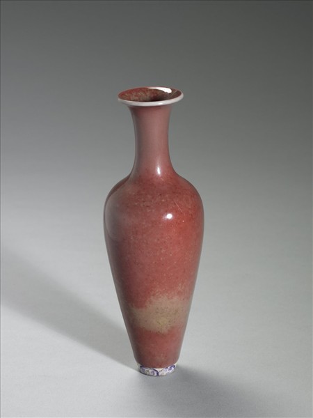 豇豆紅釉柳葉瓶