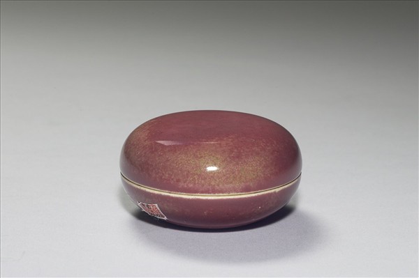 豇豆紅釉小盒