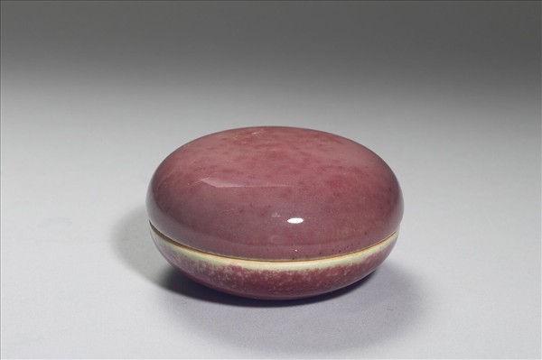 豇豆紅釉小盒